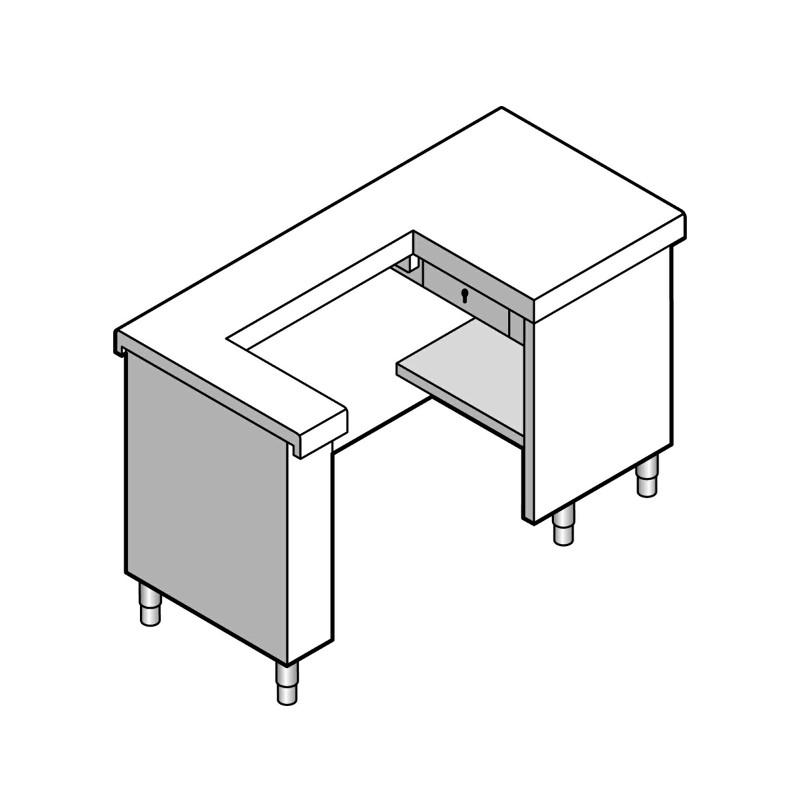 Прилавок для кассы EMAINOX 8CDX15 8045060 правый
