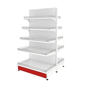 картинка Стеллаж островной торговый Купец 1000x500x2350 5 полок